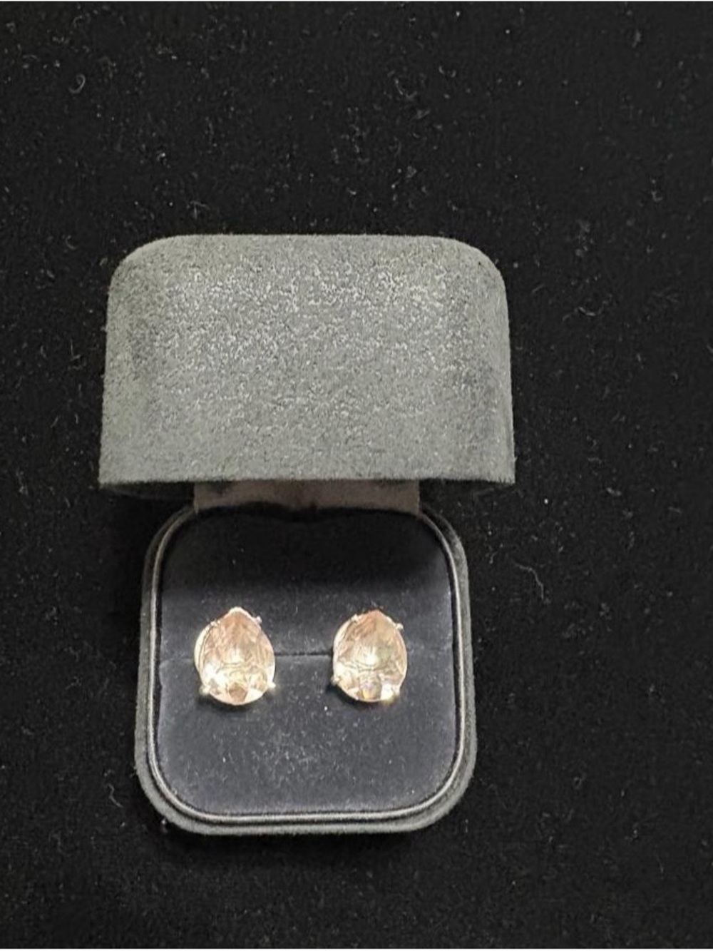 Authentic Francesca Romano Pear-Cut Blush Quartzite Earrings